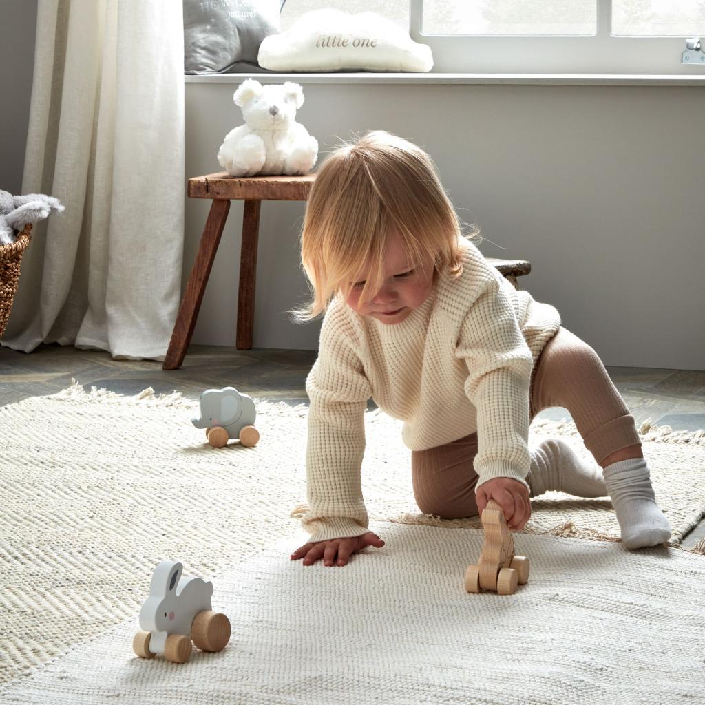 Adorable Animal Wooden Baby Toy: A charming elephant companion crafted from high-quality wood, perfect for engaging play and exploration