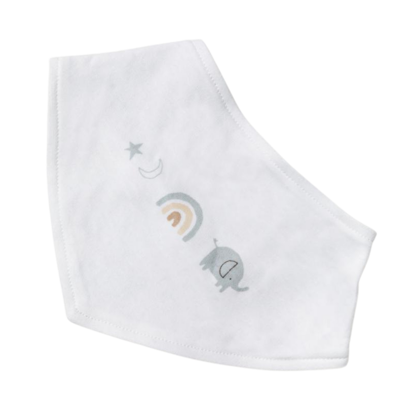 organic unisex baby clothes set, featuring a short-sleeved top, cozy trousers, and an adorable bib for meal times